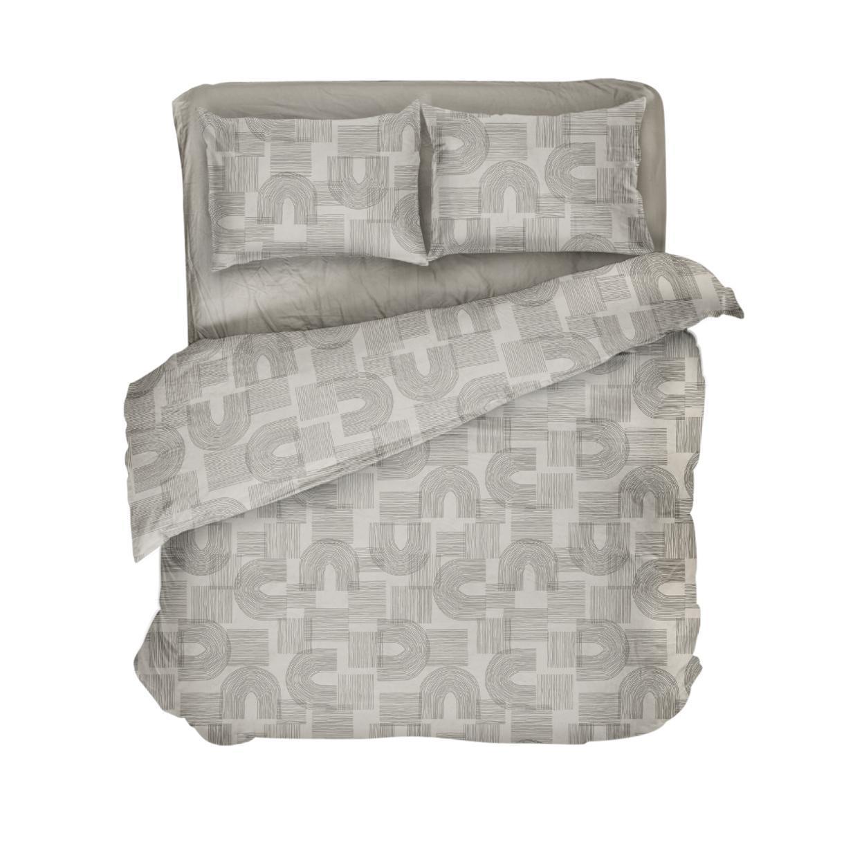 Постільна білизна Lelit поплін євро Темно-бежевий (L-2047)