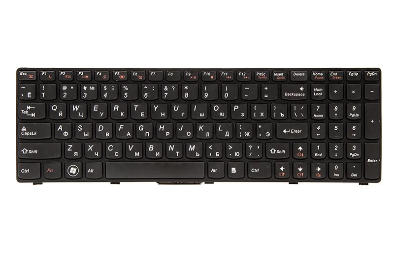 Клавиатура Power для ноутбука IBM/Lenovo B570 B590 V570 черный фрейм Черный