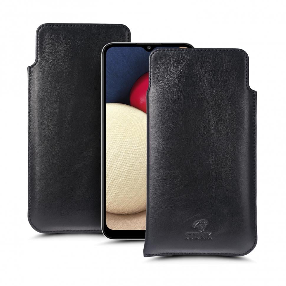 Футляр Stenk Elegance для Samsung Galaxy A02s Черный (67981)