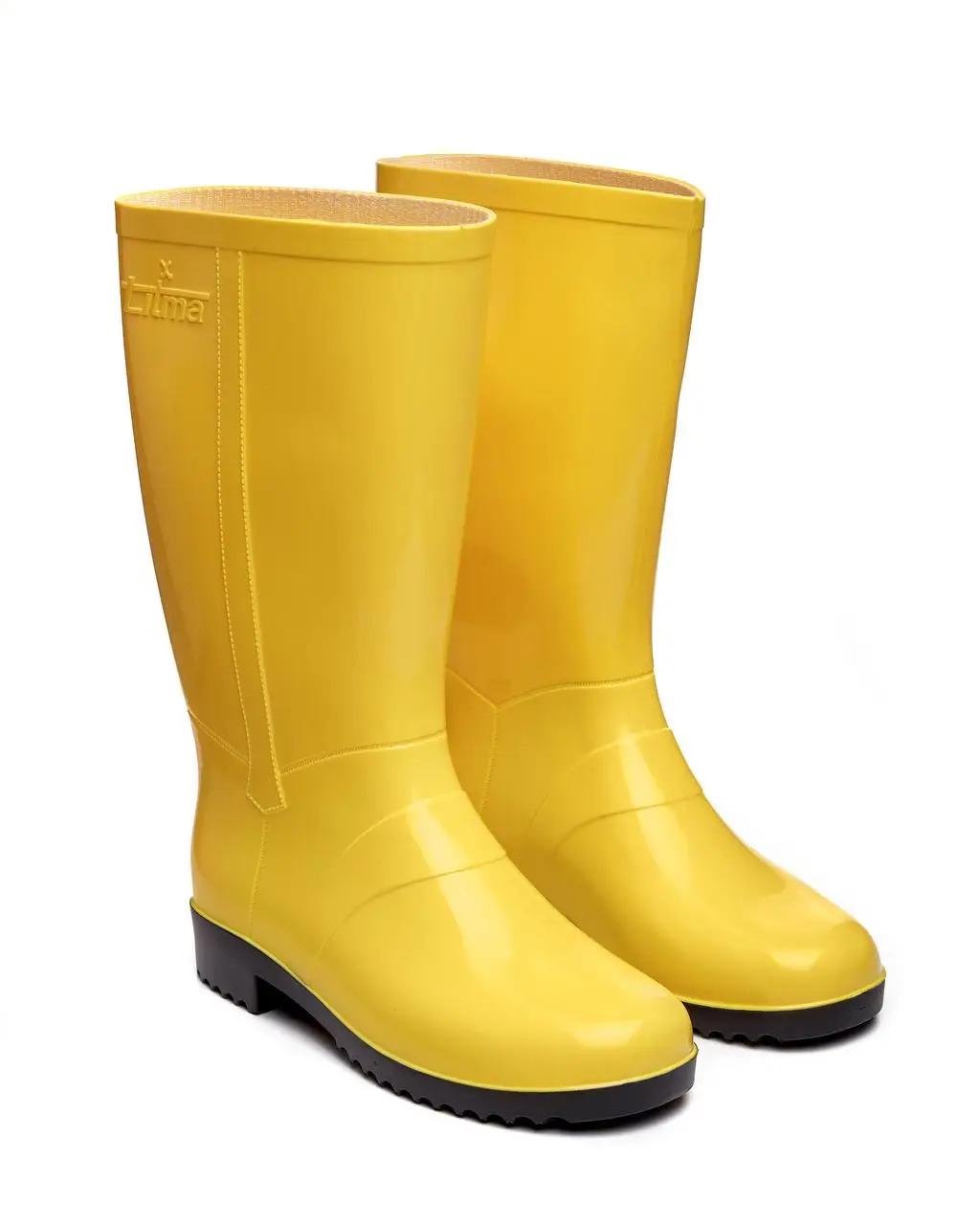 Чоботи гумові Litma ПВХ жіночі яскраві р. 37-38 Жовтий (4213014)