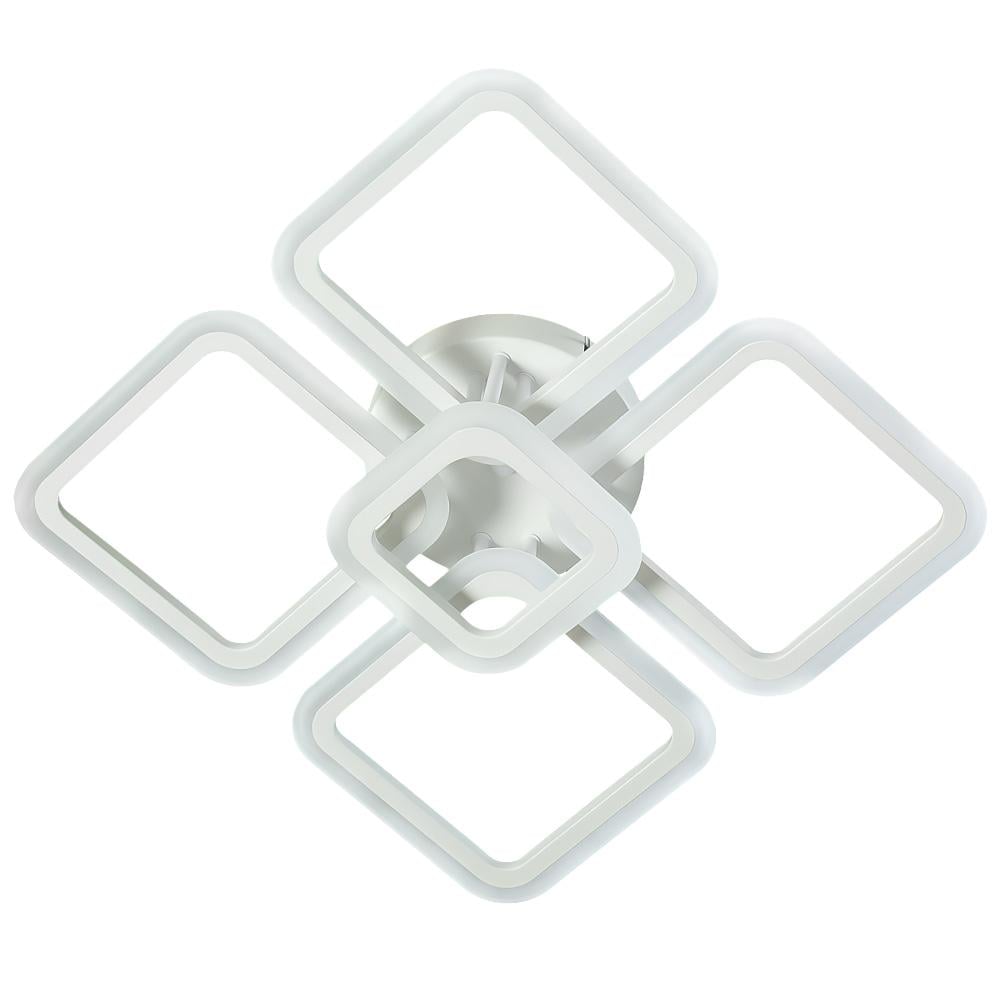 Люстра потолочная светодиодная Light House SY-20629/4/1 WH 102W 445х445х130 мм Белый