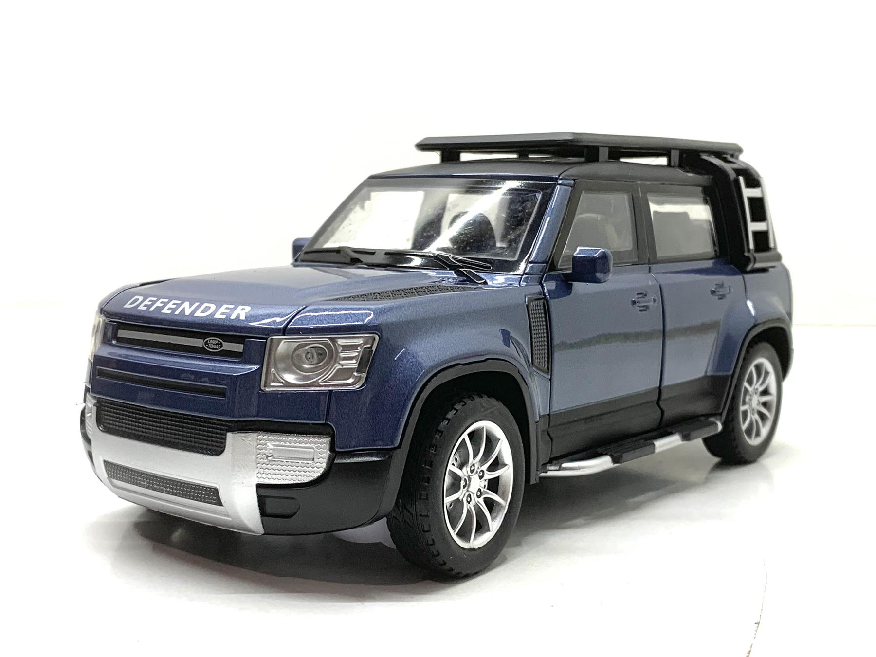 Машина АвтоСвіт Land Rover Defender інерційна масштаб 1:24 відчиняються двері/капот/багажник 21 см Синій (AP-2018)