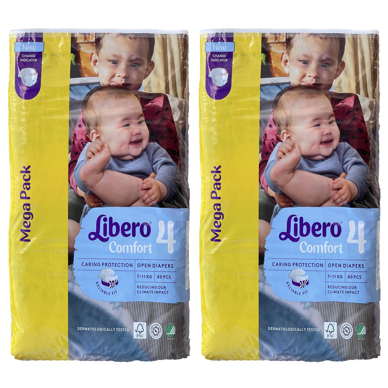 Підгузки дитячі Libero Comfort 4 7-11 кг 160 шт. (2172916628)