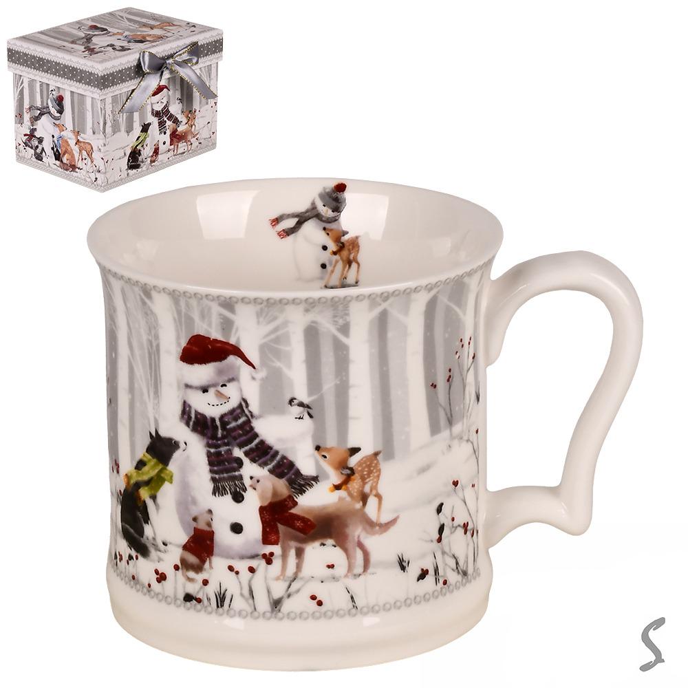 Чашка новогодняя "Snowman's friends" 420мл R36270
