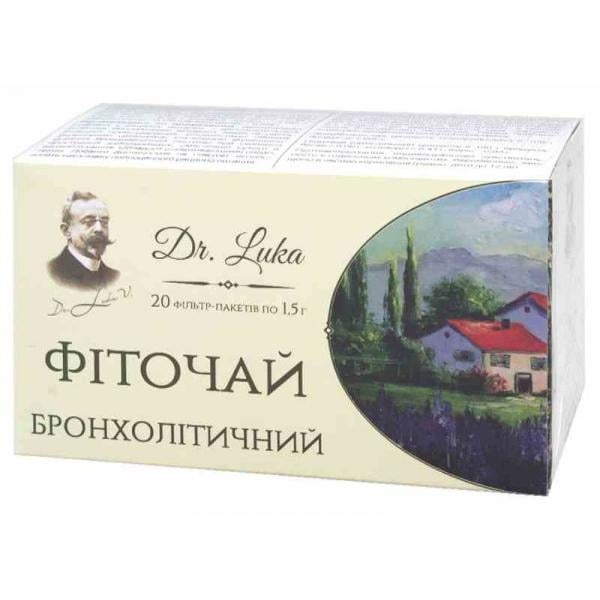 Заменитель питания Dr.Luka Фиточай Бронхолитический 1,5 г x 20 фильтр-пакетов (000027674)