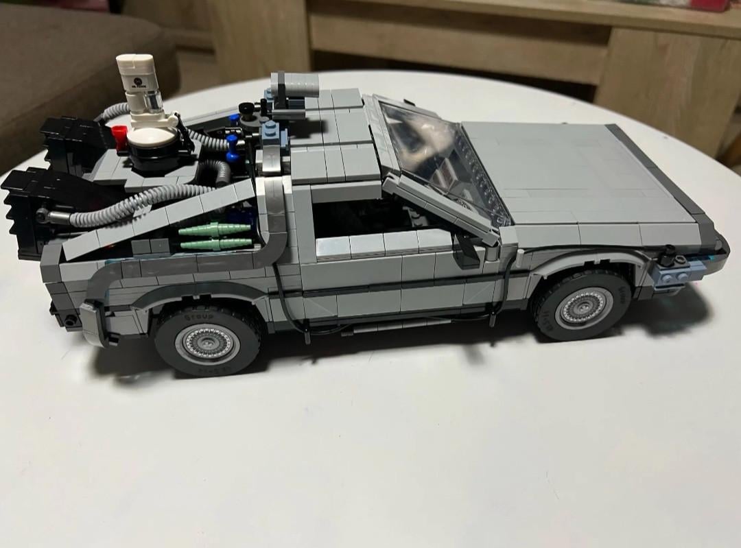 Конструктор DeLorean DMC-12 Де Лориан автомобиль времени из фильма назад в будущее 1872 детали (0105) - фото 6