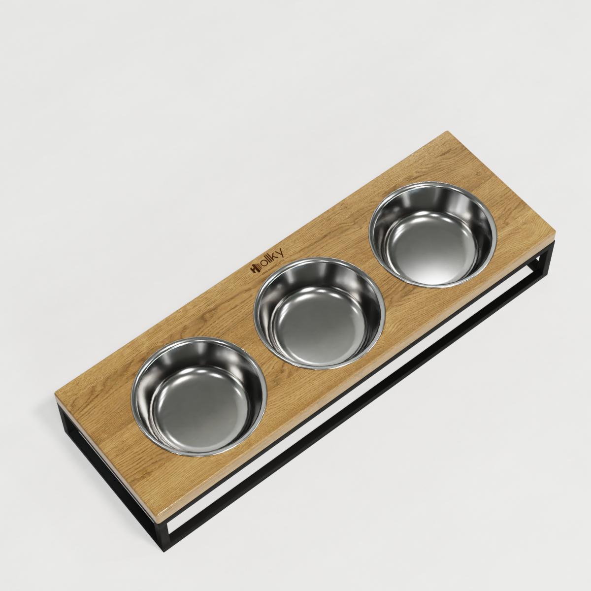 Миски на підставці для котів і маленьких собак Hollky Base Bar 3х0,45 л (Bar-54187-BLNT) - фото 8 Миски на підставці для котів і маленьких собак Hollky Base Bar 3х0,45 л (Bar-54187-BLNT) - фото 8