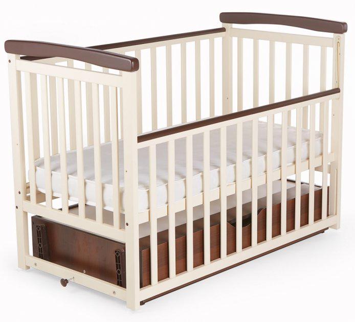 Ліжечко трансформер дитяче Bimbi з ящиком Ваніль з горіхом - фото 2 Ліжечко трансформер дитяче Bimbi з ящиком Ваніль з горіхом - фото 2