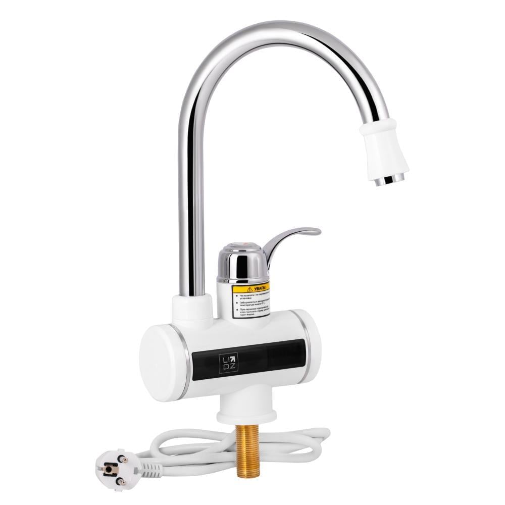 Проточный кран-водонагреватель Lidz Warm 058 LDWAR058WCR24985 White/Chrome (SD00031082)