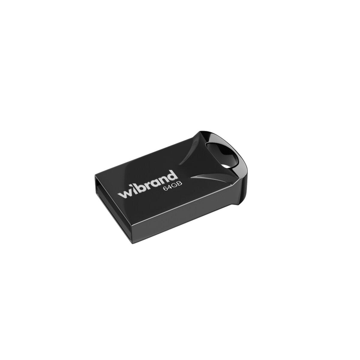 Флеш-память USB Wibrand Hawk WI2.0/HA64M1B 64 Гб Black