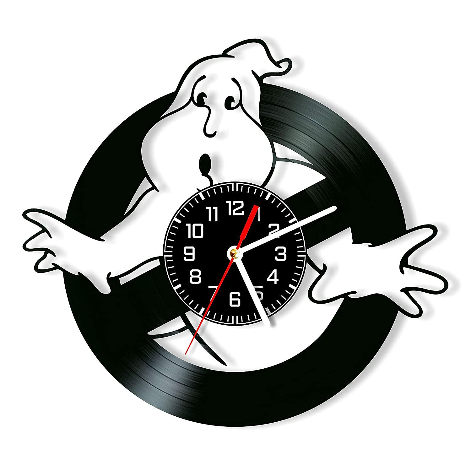 Часы настенные Охотники за привидениями 2060 из виниловой пластинки
