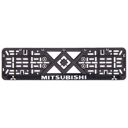 Рамка номерного знака Mitsubishi пластиковая c рельефной надписью