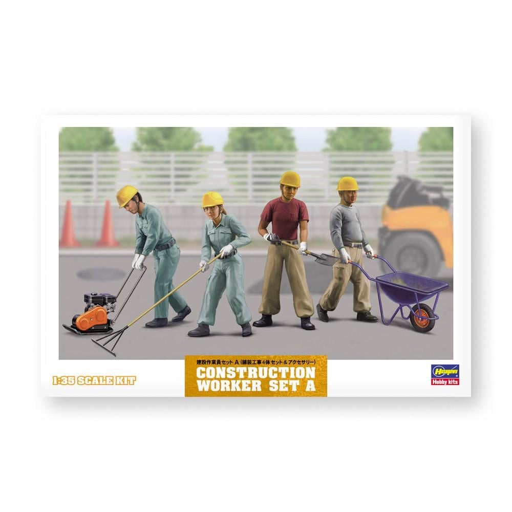 Збірна модель - CONSTRUCTION WORKER SET A - Hasegawa 66003