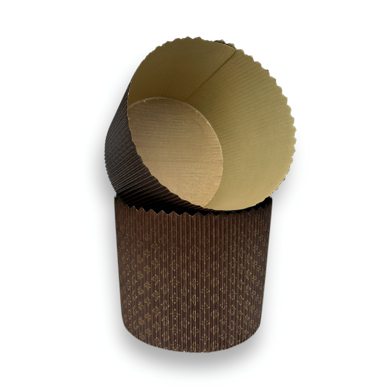 Форма для панетоне Good Baking з перфорацією 7 шт. 130х115 мм Темно-коричневий (PN018) - фото 2