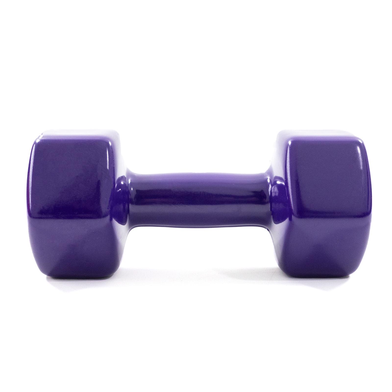 Гантель для фітнесу вінілова цільна Osport Profi 8 кг Фіолетовий (OF-0137) - фото 2 Гантель для фітнесу вінілова цільна Osport Profi 8 кг Фіолетовий (OF-0137) - фото 2