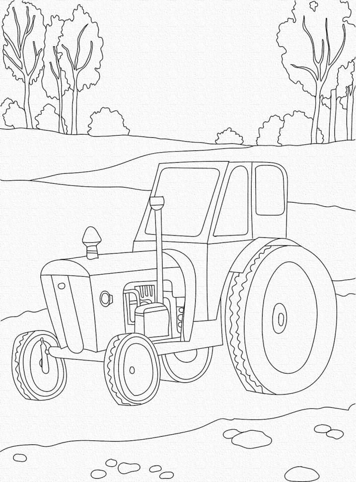 Роспись на холсте Art Craft Трактор 25х30 см (15517-AC)