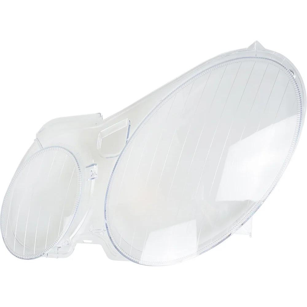 Скло фари Mercedes-Benz E-Class W211 2002-2009 дорест/рест ліве (Mercedes-glass-27L)