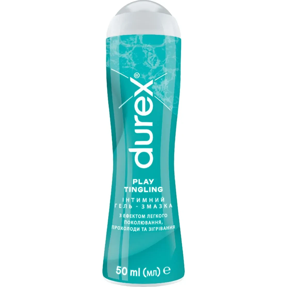 Гель-змазка інтимна Durex Play Tingle з ефектом легкого поколювання прохолоди та зігрівання лубрикант 50 мл (000005383)