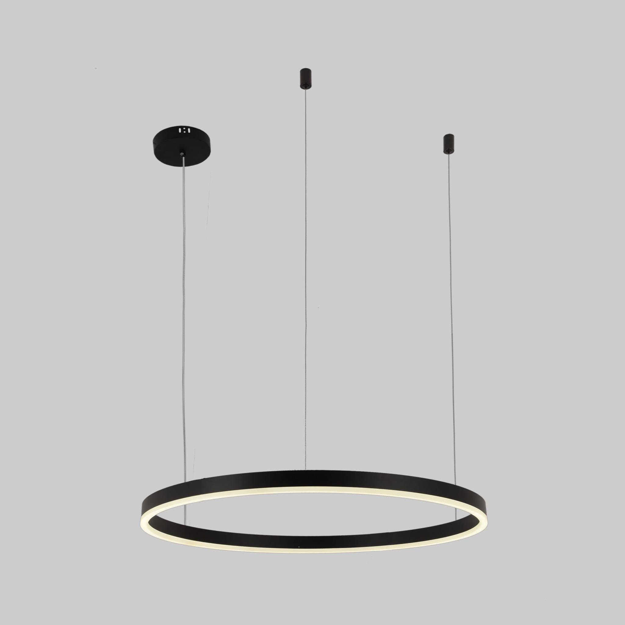 Люстра Levistella Circle подвесная светодиодная 60 см Черный Люстра Levistella Circle подвесная светодиодная 60 см Черный