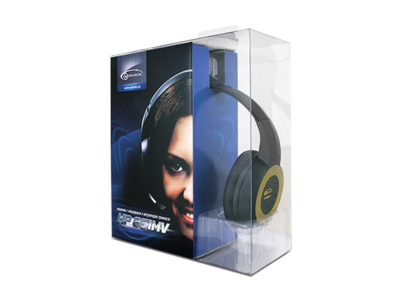 Гарнітура Gemix HP-661MV Чорно-жовтий (7420189) - фото 4