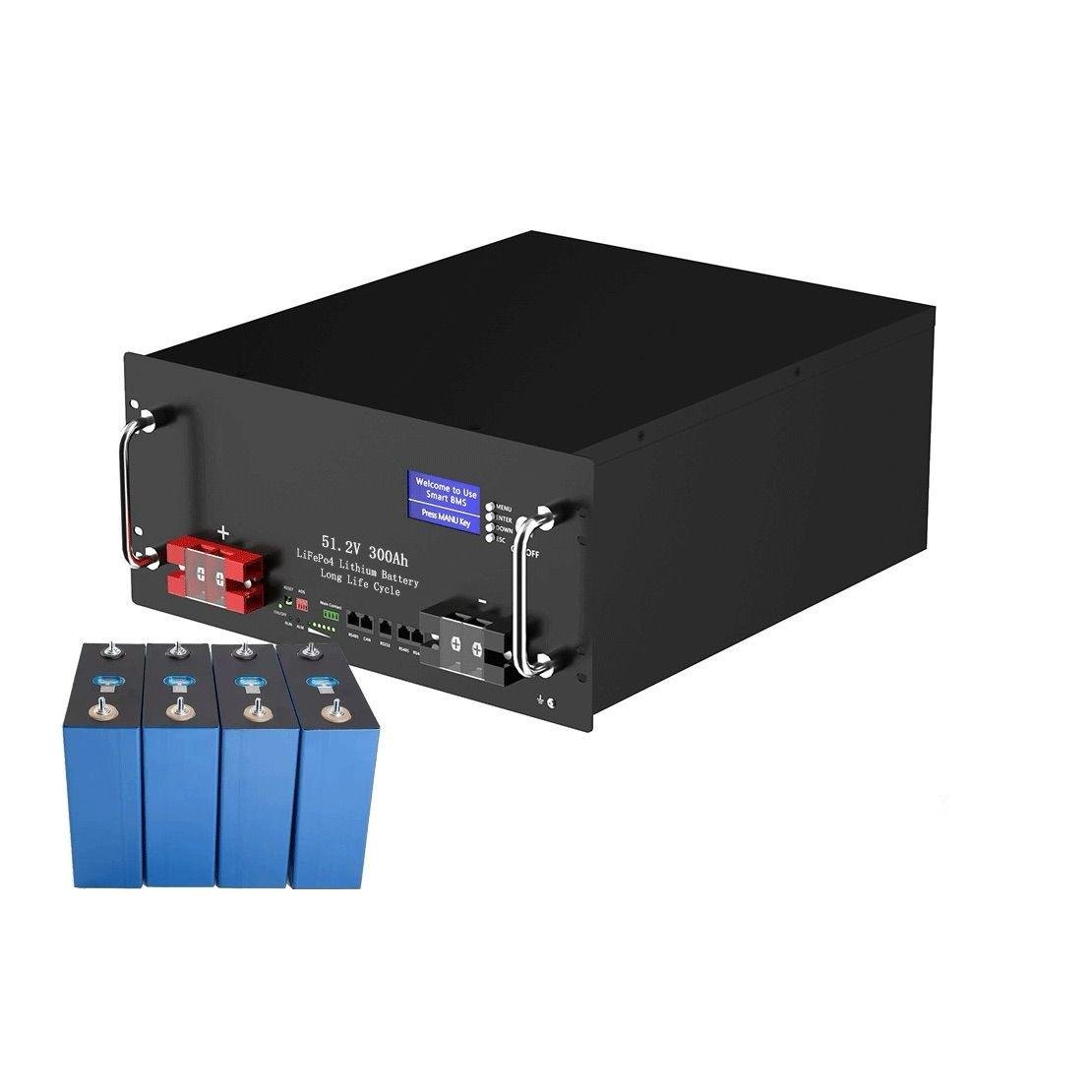 Аккумуляторная батарея Lifepo4 BMS200A со встроенным LCD дисплеем 51,2V 300 Ah (26607245) Аккумуляторная батарея Lifepo4 BMS200A со встроенным LCD дисплеем 51,2V 300 Ah (26607245)