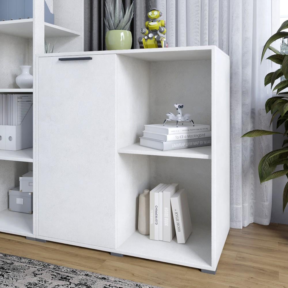 Тумба однодверна Lion Краш 82x43x86 см Бетон style (000-000-2545)