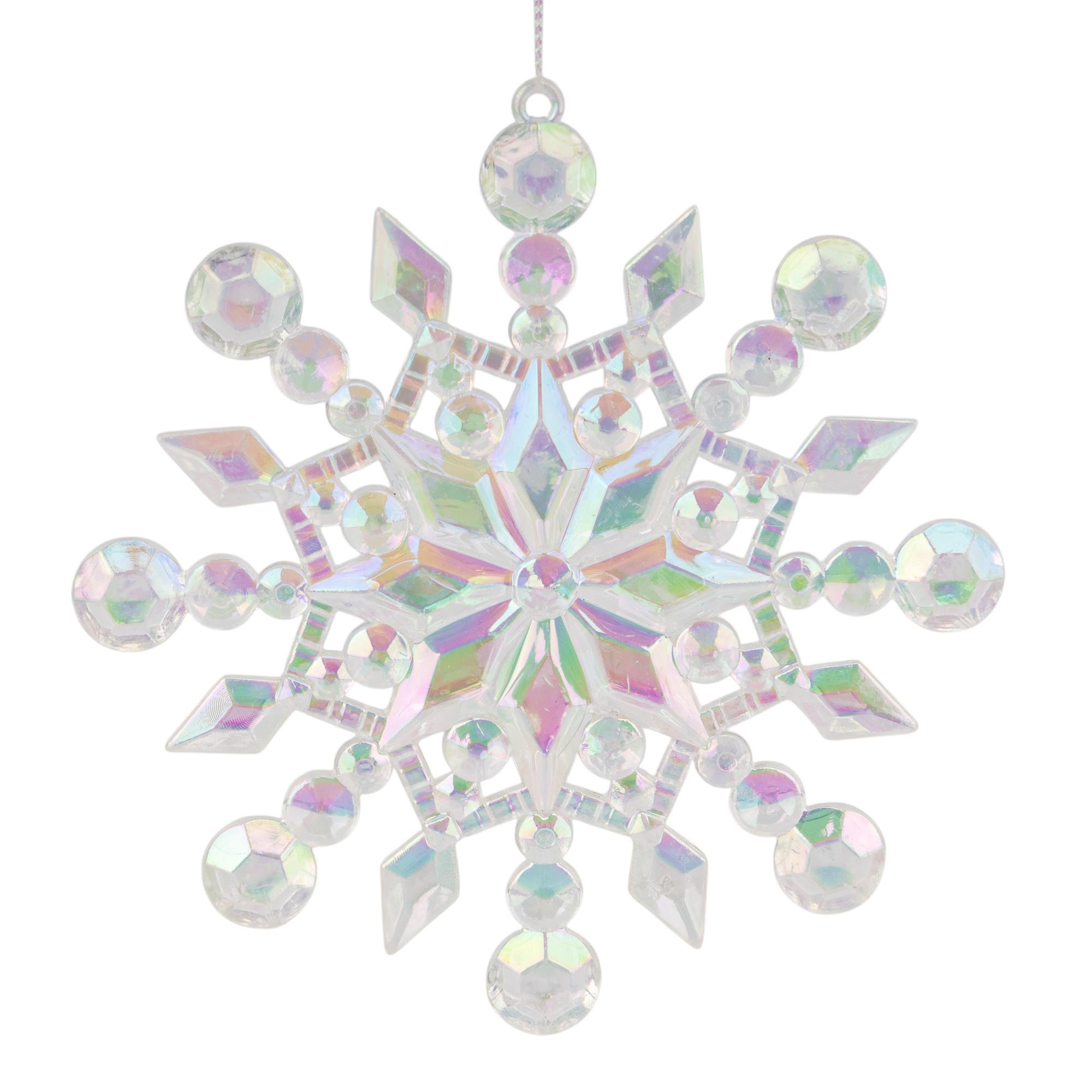 Игрушка на елку Elisey Снежинка 12,5 см Перламутровый (NH-106-K-123)