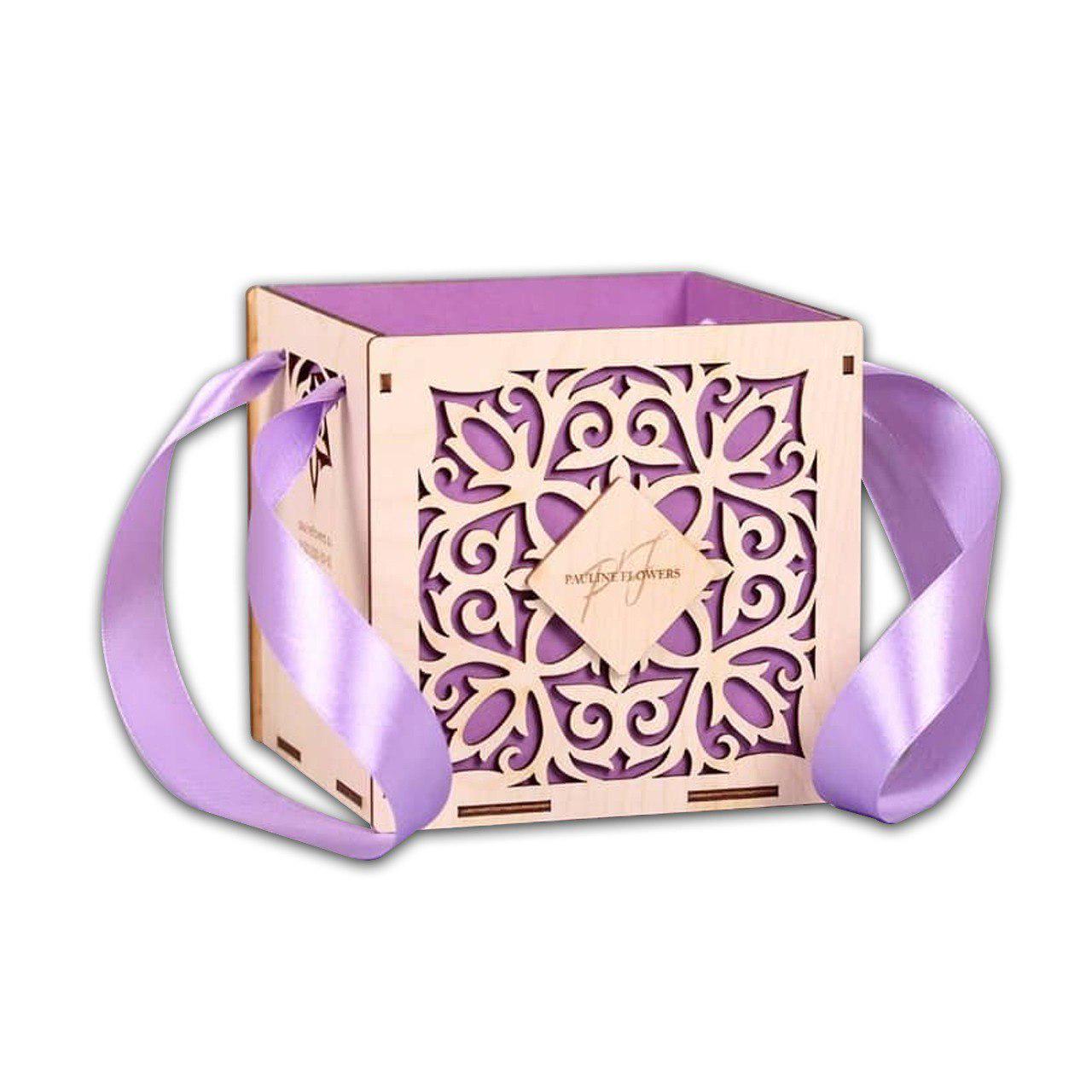 Подарочная коробка деревянная 13х13х13 см (а7)