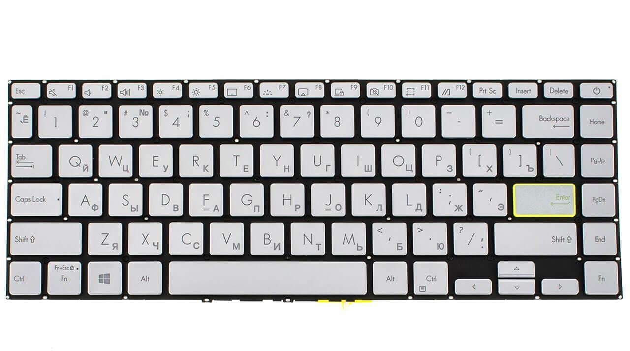 Клавиатура для ноутбука Asus X421FQY с подсветкой (0KNB0-260GRU00)