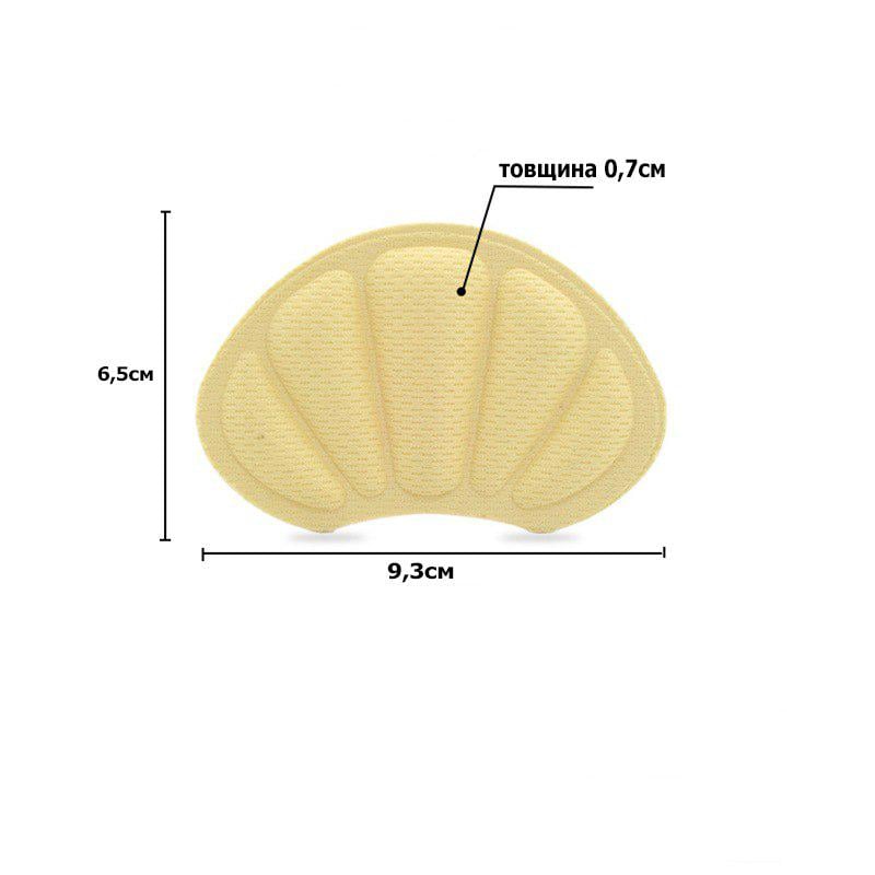 Вкладыши в кроссовки от натирания и реставрации задника обуви 7 мм Бежевый (2858) - фото 4