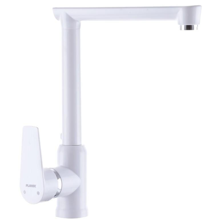 Смеситель для кухни PLAMIX Mario-017 White (PM0608)