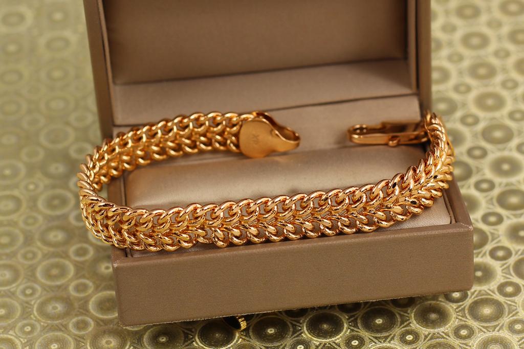 Браслет Xuping Jewelry Питон 20,5 см 11 мм Золотистый (31230453)