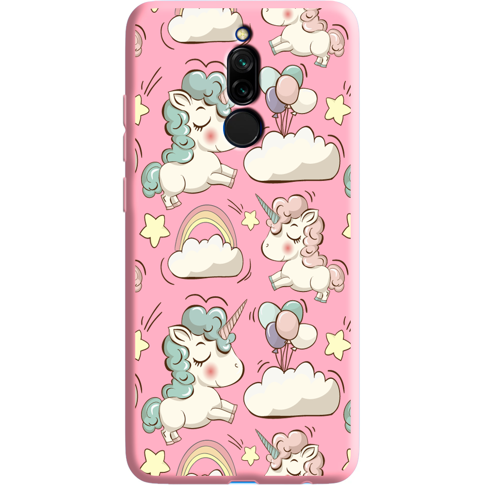 Чехол Boxface Xiaomi Redmi 8 Unicorns Розовый силикон (38411-cc2-38676)
