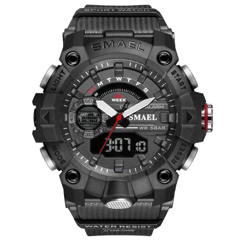 Годинник наручний чоловічий Smael 8040 Black (15159) - фото 1