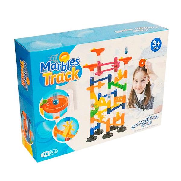 Динамический конструктор лабиринт с шариком Marbles Track 74 детали - фото 3 Динамический конструктор лабиринт с шариком Marbles Track 74 детали - фото 3