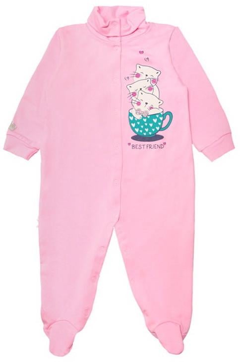 Комбинезон детский хлопковый для девочки Gabbi KB-19-29-2 80 см Розовый (11793) Комбинезон детский хлопковый для девочки Gabbi KB-19-29-2 80 см Розовый (11793)