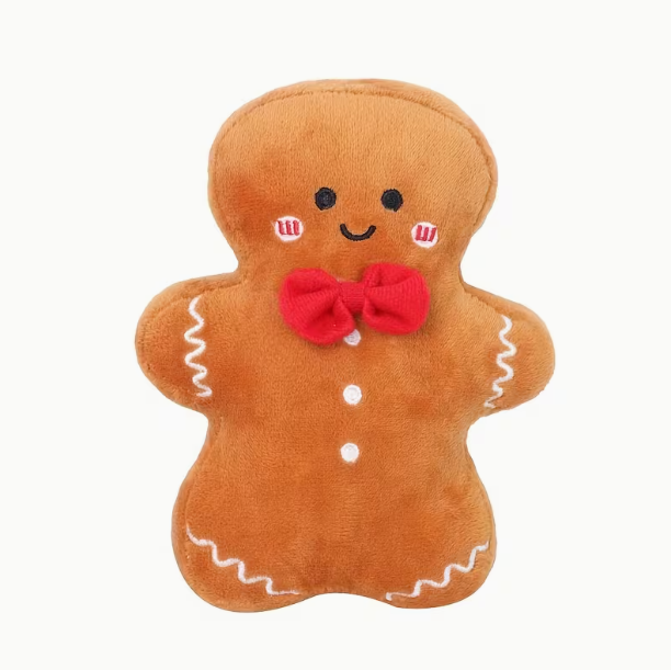 Чоловічок плюшевий пряниковий з бантиком 17 см (23169)