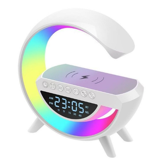 Нічник-лампа Happy Light Smart Light Sound Machine RGB настільний з бездротовою зарядкою 15W 24 см (2011108780)