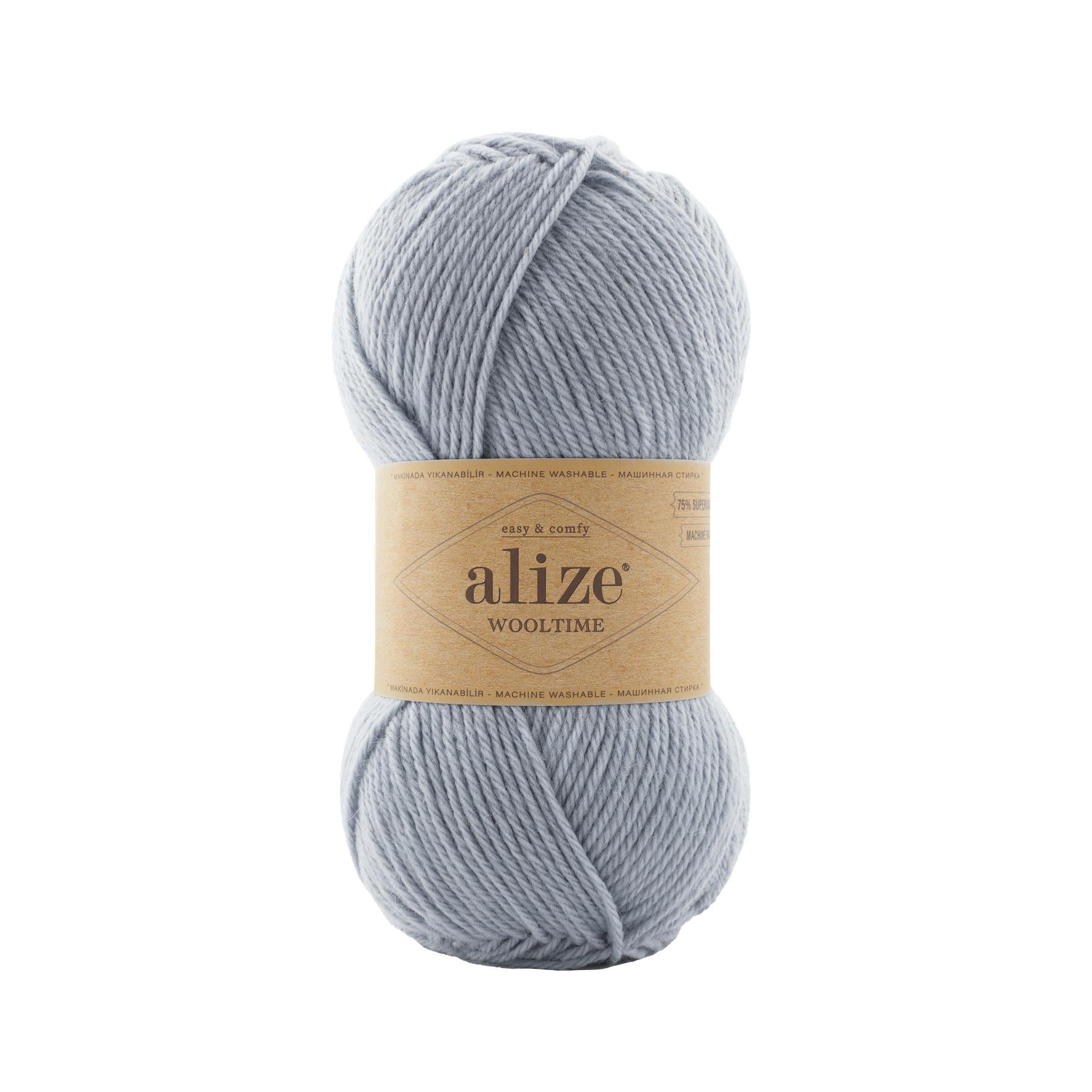 Пряжа Alize Wooltime 51 Голубой (7017)