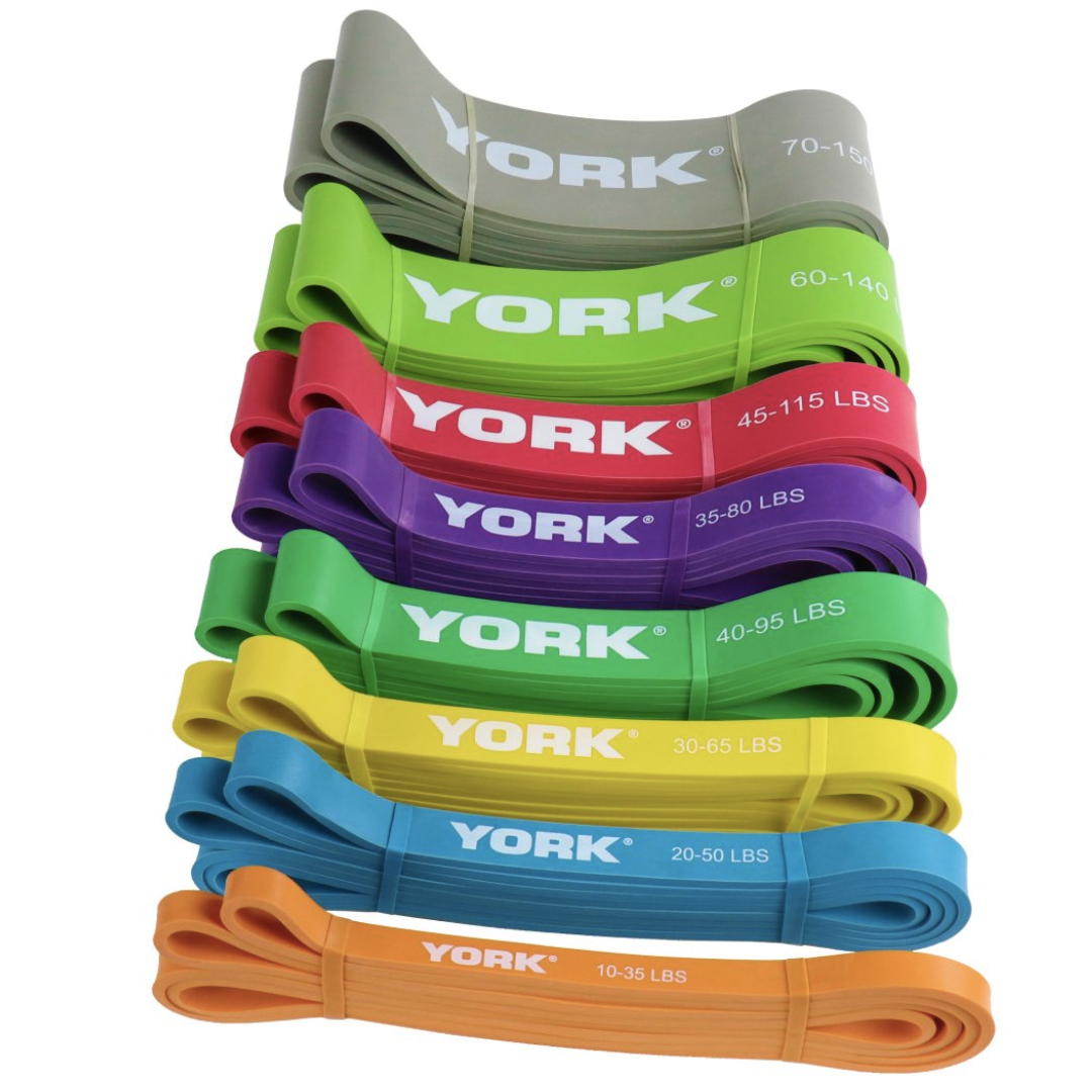 Резинка для фитнеса York 2080x32x4,5 мм 20-40 кг Зеленый (3545) - фото 7