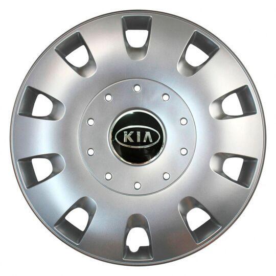 Автомобильные колпаки SKS 401 R16 с логотипом Kia 4 шт. Серебристый Автомобильные колпаки SKS 401 R16 с логотипом Kia 4 шт. Серебристый