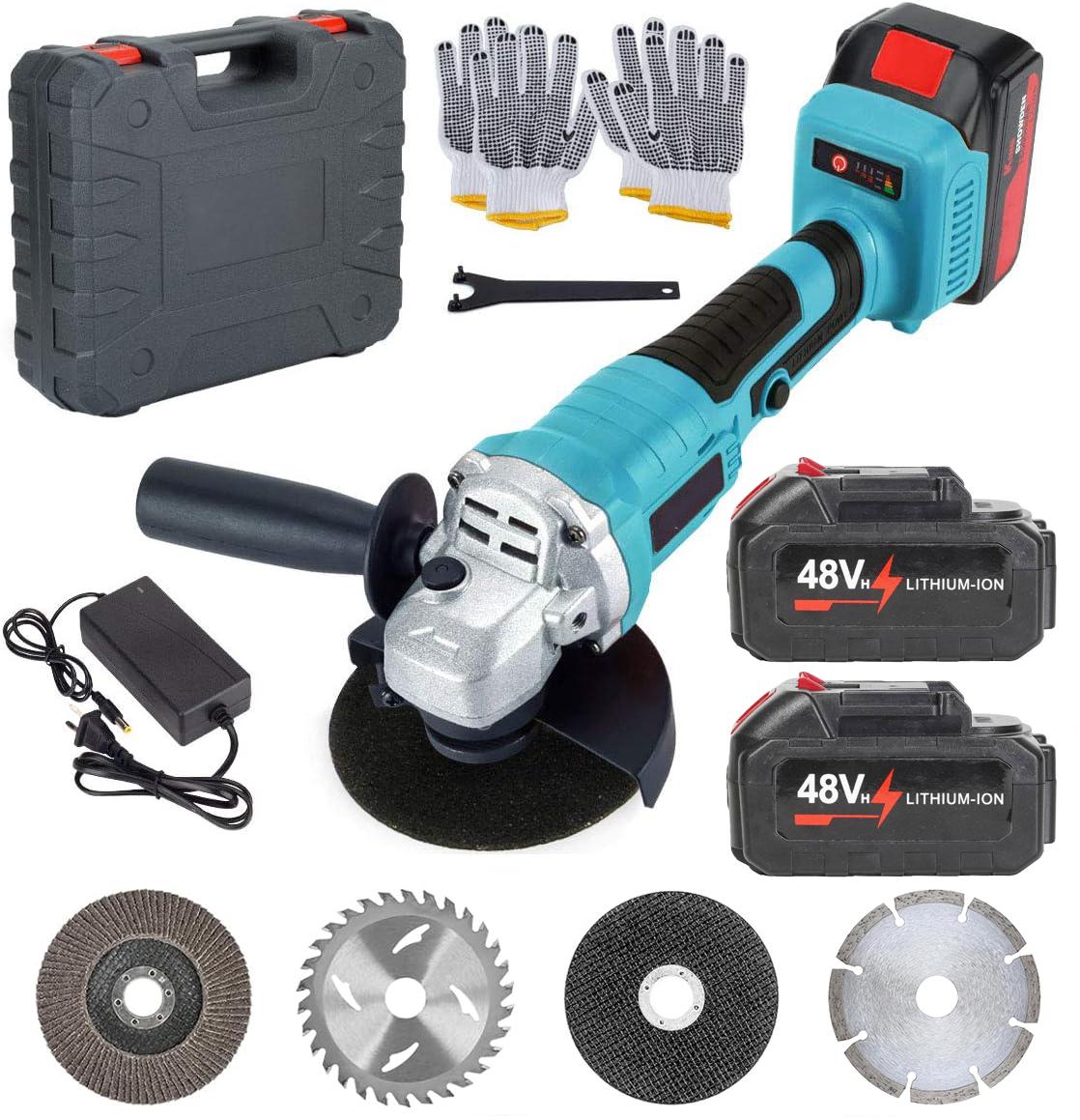 Болгарка акумуляторна 48v 2 АКБ із дисками в наборі 4 шт. (29164499)
