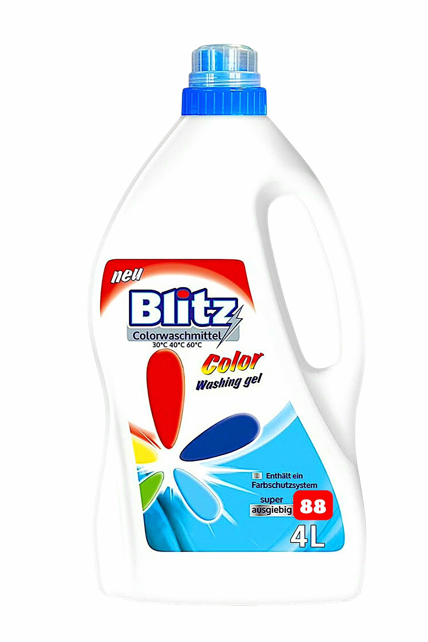 Гель для стирки цветных вещей Blitz Colorwaschmittel 88 циклов стирки 4 л (300001)