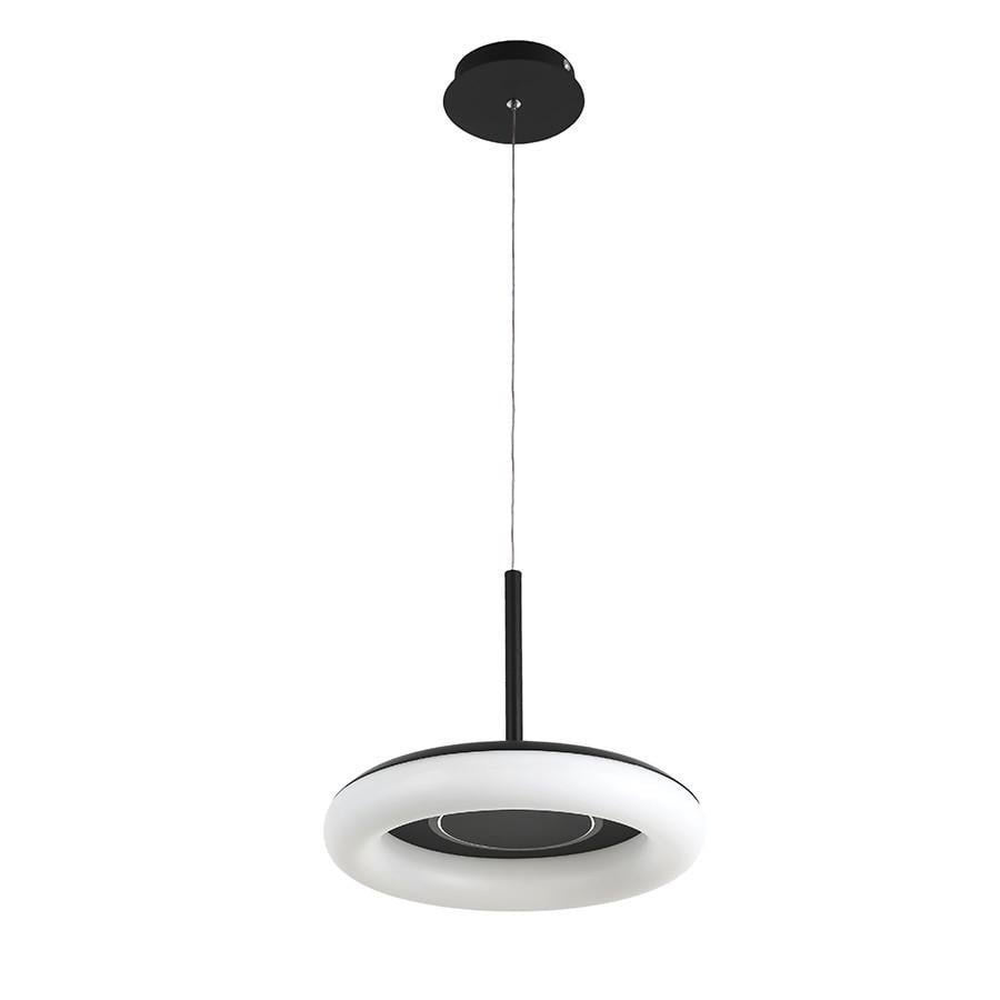 Люстра подвесная светодиодная Levistella 797MD6006 330 BK Лофт с круглым плафоном Черный/Белый (2691309176)