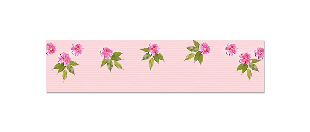 Наклейка виниловая на кухню Zatarga Розовые цветы 600х2500 мм (1289776842)