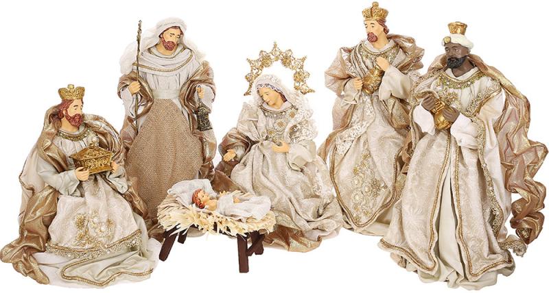 Фигура новогодняя Вертеп 6 шт. 40 см