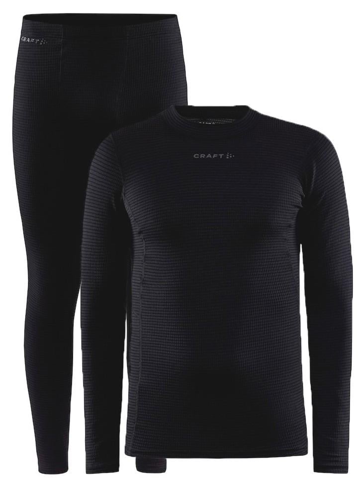 Комплект шерстяного термобелья мужской для спорта Craft Pro Wool Extreme X Set 1911151/1911153-999000 XL Black