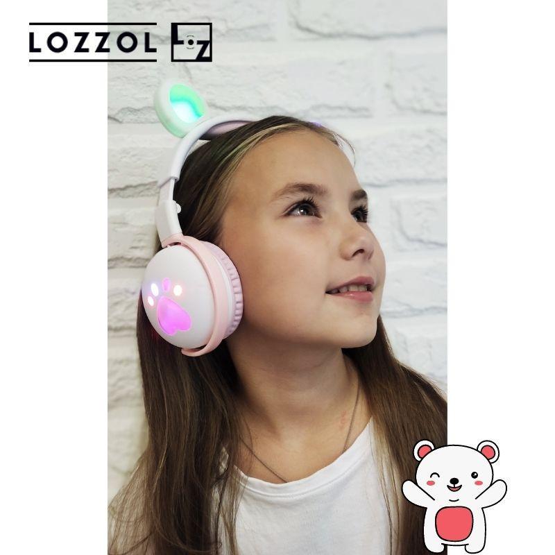 Наушники беспроводные Bluetooth BK-5 с медвежьими ушками Бело-розовый (26389234) - фото 9 Наушники беспроводные Bluetooth BK-5 с медвежьими ушками Бело-розовый (26389234) - фото 9