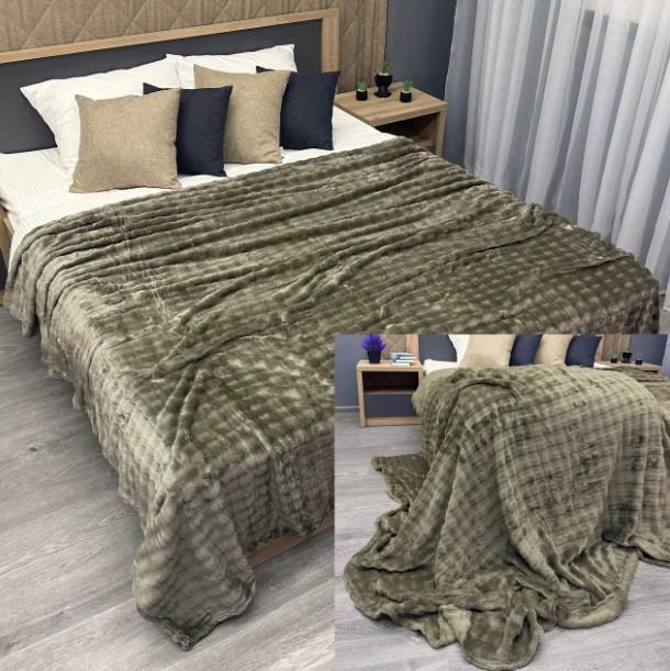 Покрывало на диван/кровать Soft Night 200х230 см Хаки (87-131) - фото 7 Покрывало на диван/кровать Soft Night 200х230 см Хаки (87-131) - фото 7