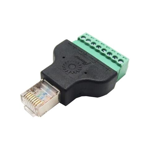 Переходник витой пары RJ45 8P8C папа 8 pin (29425217)